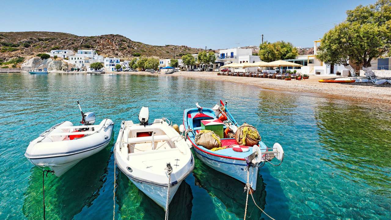 Den grekiska ön Kimolos pussel på nätet