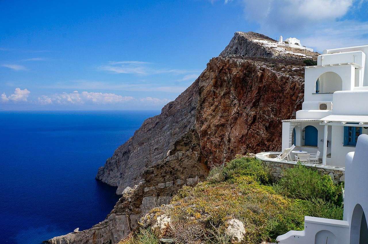 Греческий остров Фолегандрос онлайн-пазл