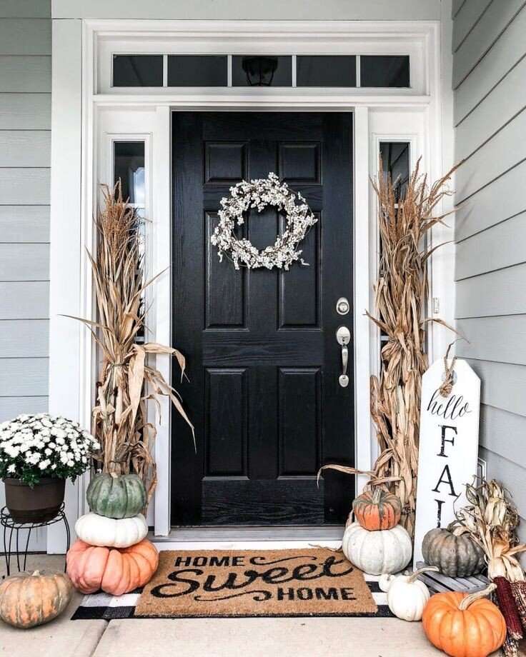 Halloween dekoráció a ház előtt online puzzle