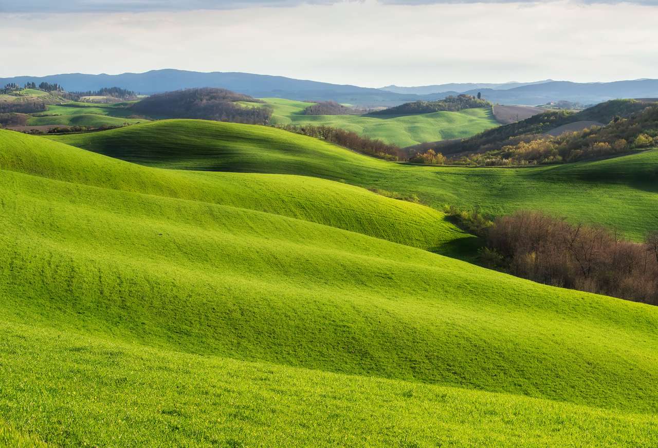 Toscana landskap pussel på nätet