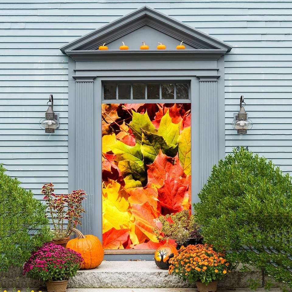 Herfstdecoraties in huis legpuzzel online