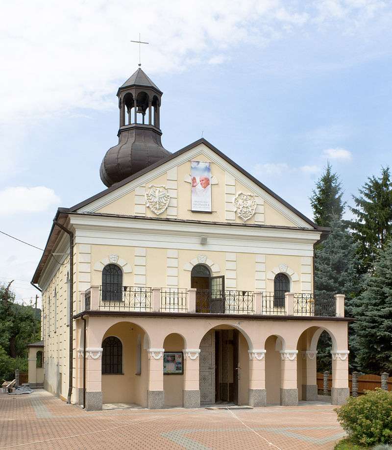 Kerk van Onze Lieve Vrouw van Zbaraska in Prałkowce online puzzel