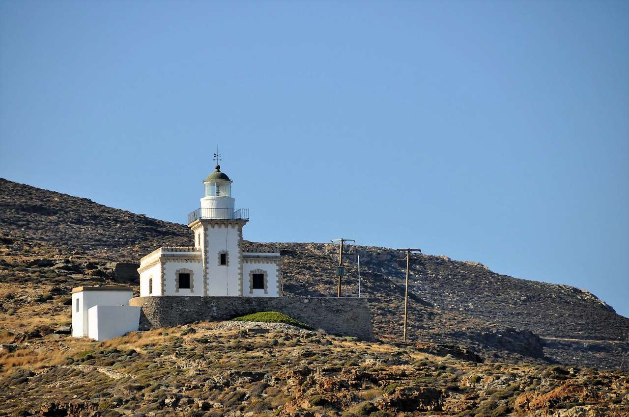 シフノス灯台のギリシャの島 オンラインパズル