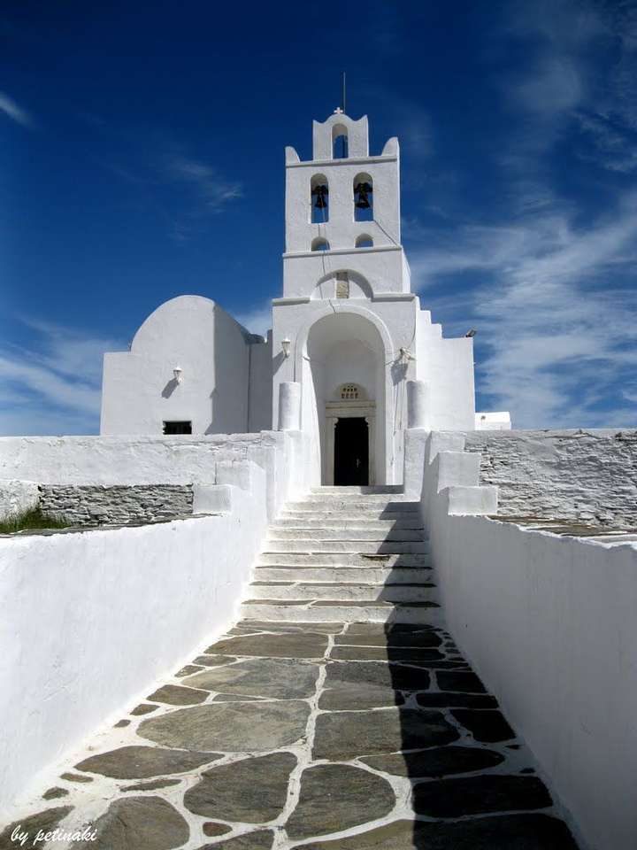 Insula grecească Mănăstirea Sifnos puzzle online