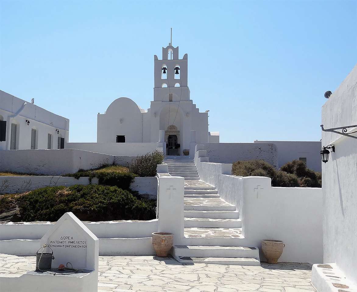 Île grecque du monastère de Sifnos puzzle en ligne