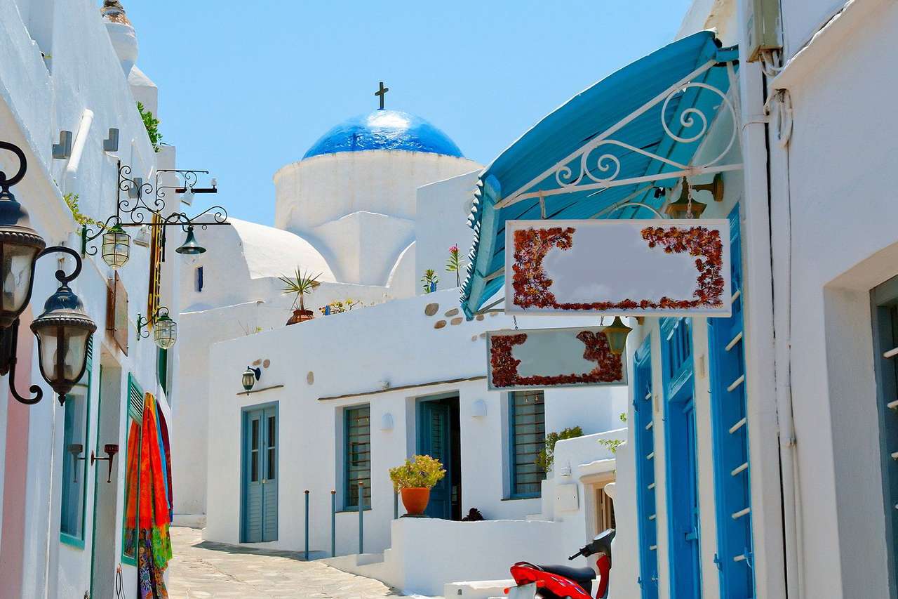 Greek island of Sifnos Apollonia online puzzle