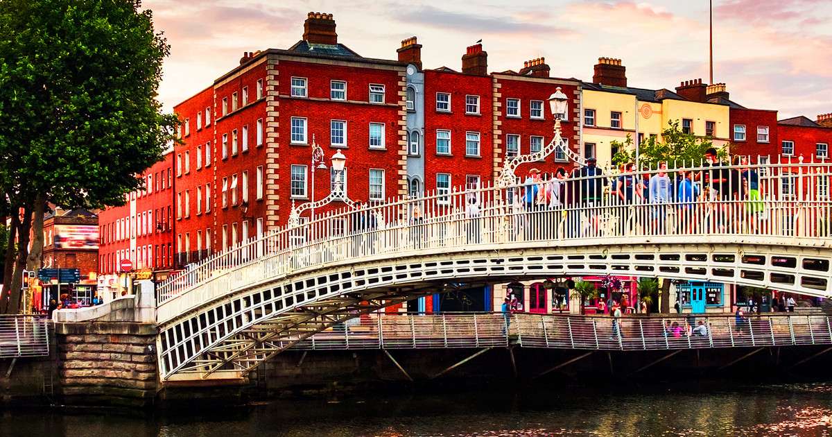 Дъблин - столицата на Ирландия онлайн пъзел