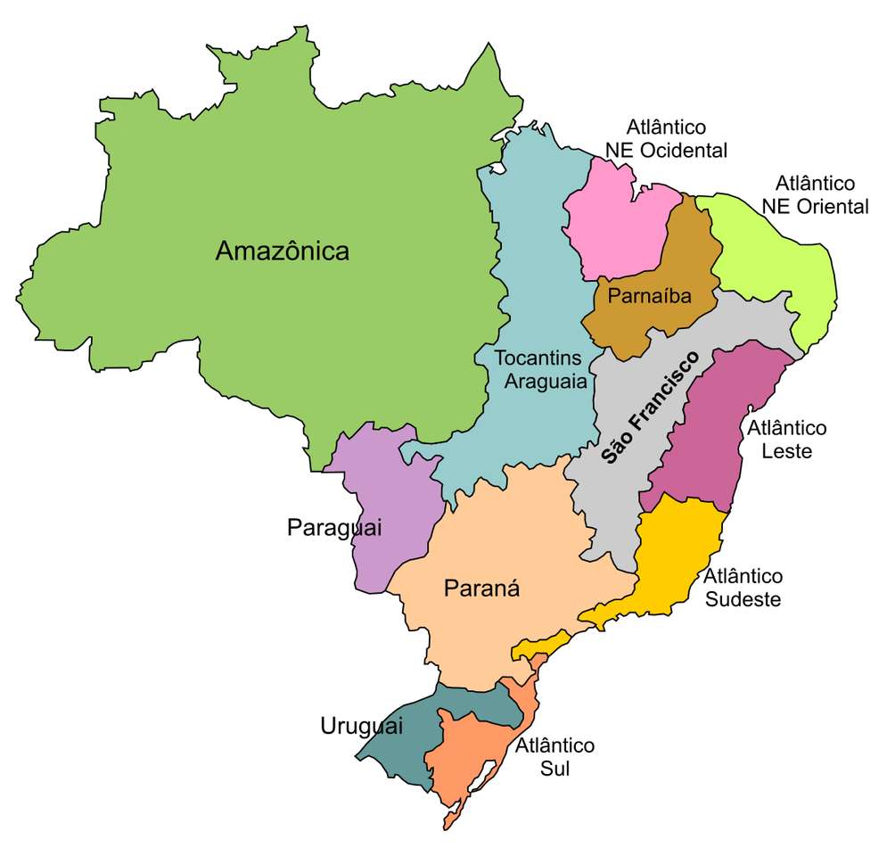 Térkép Brazília kirakós online