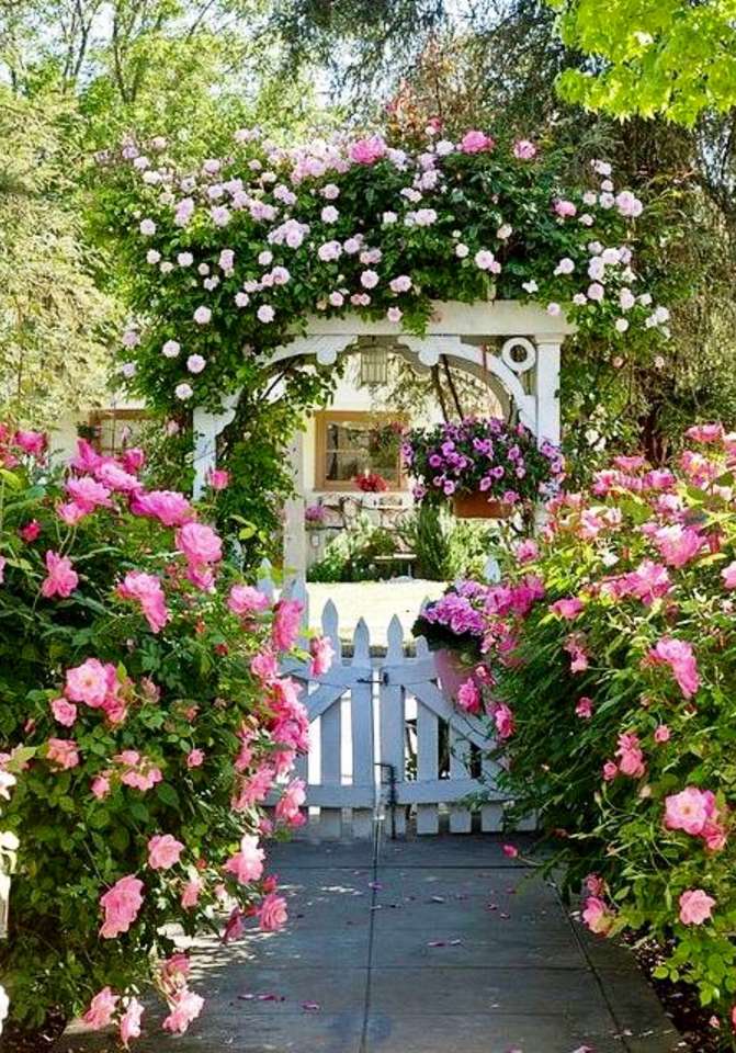 portão de flores puzzle online