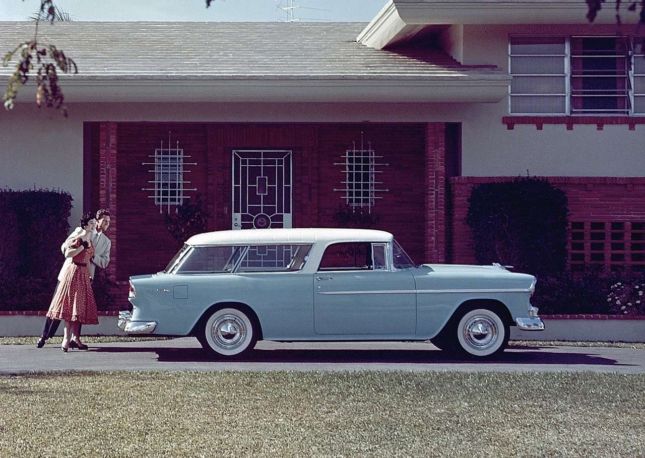 1955 Chevrolet Bel Air Nomad pussel på nätet