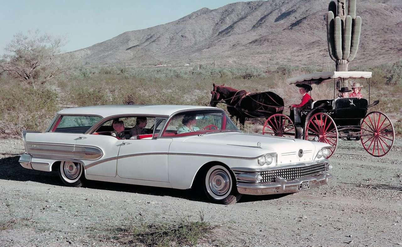 1958 Buick Century Caballero Station Wagon Puzzlespiel online
