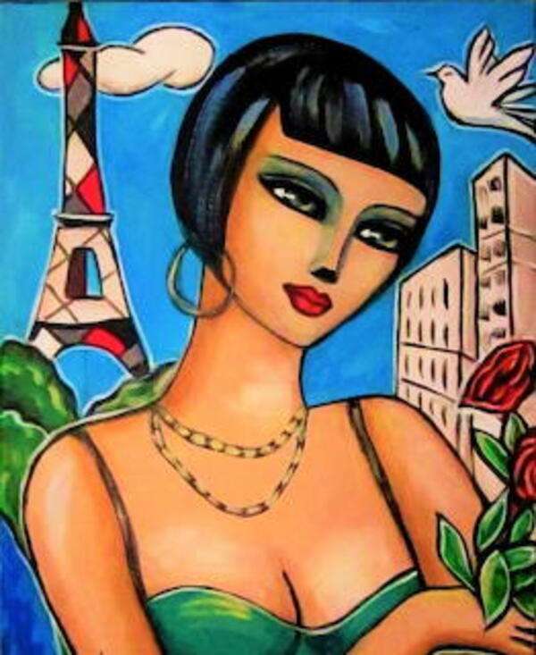 Doamnă la Paris puzzle online