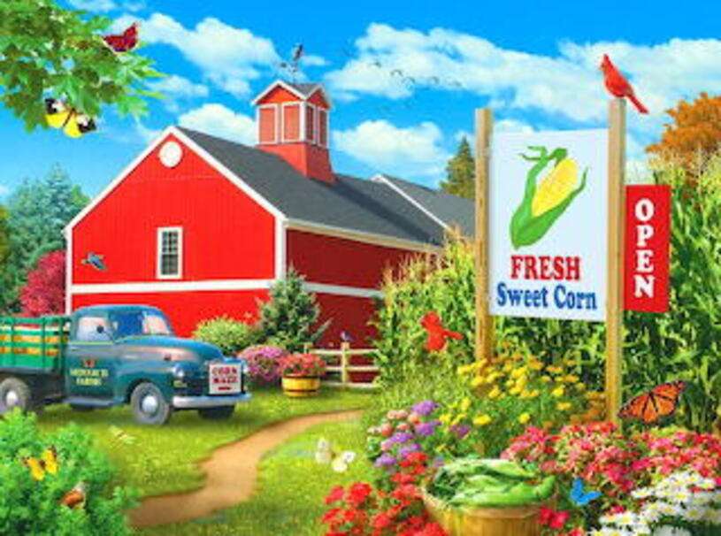 Landskap # 18 - Corn Farm pussel på nätet