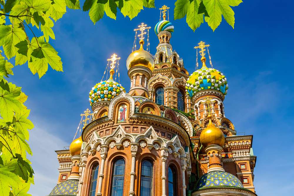 Uppståndelsens katedral - St Petersburg pussel på nätet
