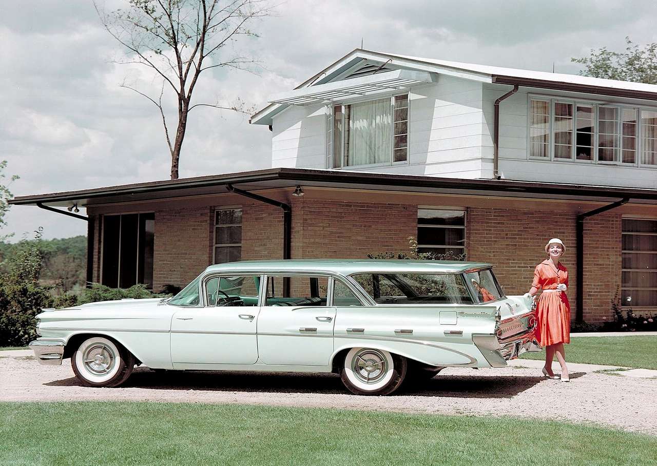 1959 Pontiac Bonneville Custom Safari-wagon online puzzel