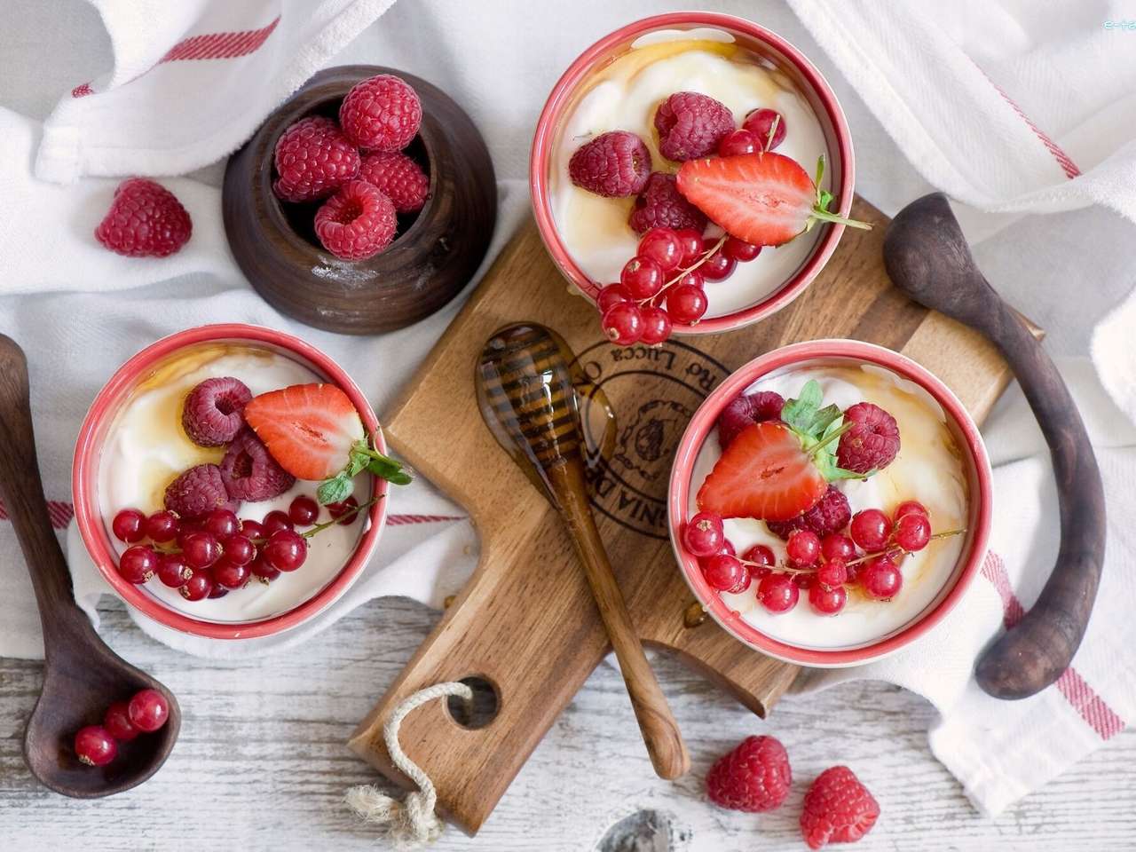 Dessert met fruit legpuzzel online