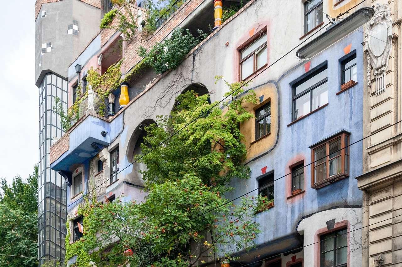 Hundertwasser Haus - Відень пазл онлайн