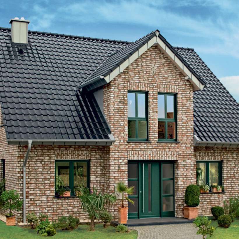 Una casa dalla facciata marrone puzzle online
