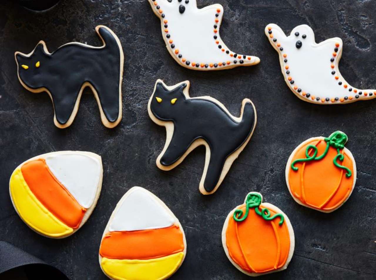 Захарни бисквитки за Хелоуин онлайн пъзел