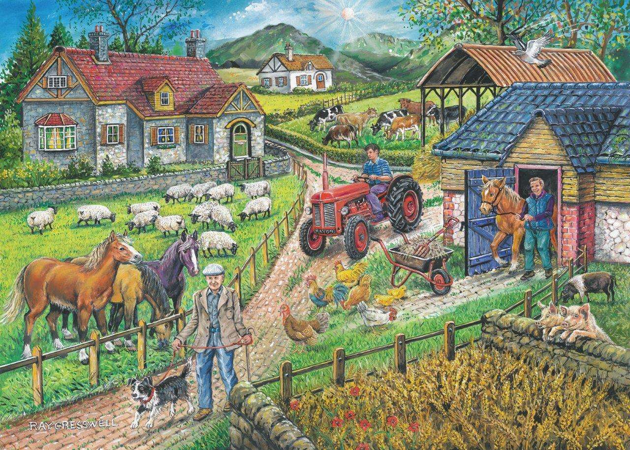 Una fattoria in campagna puzzle online