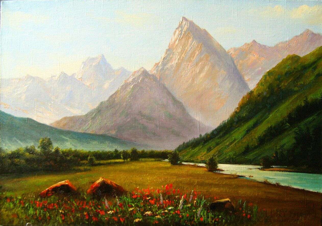 Александр Киселев горный пейзаж
