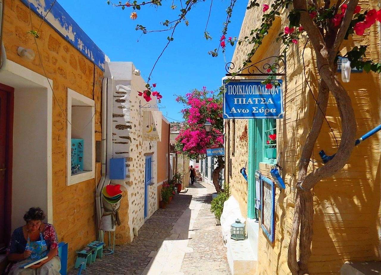 ilha grega de Siros quebra-cabeças online
