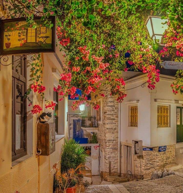 Грецький острів Сірос онлайн пазл