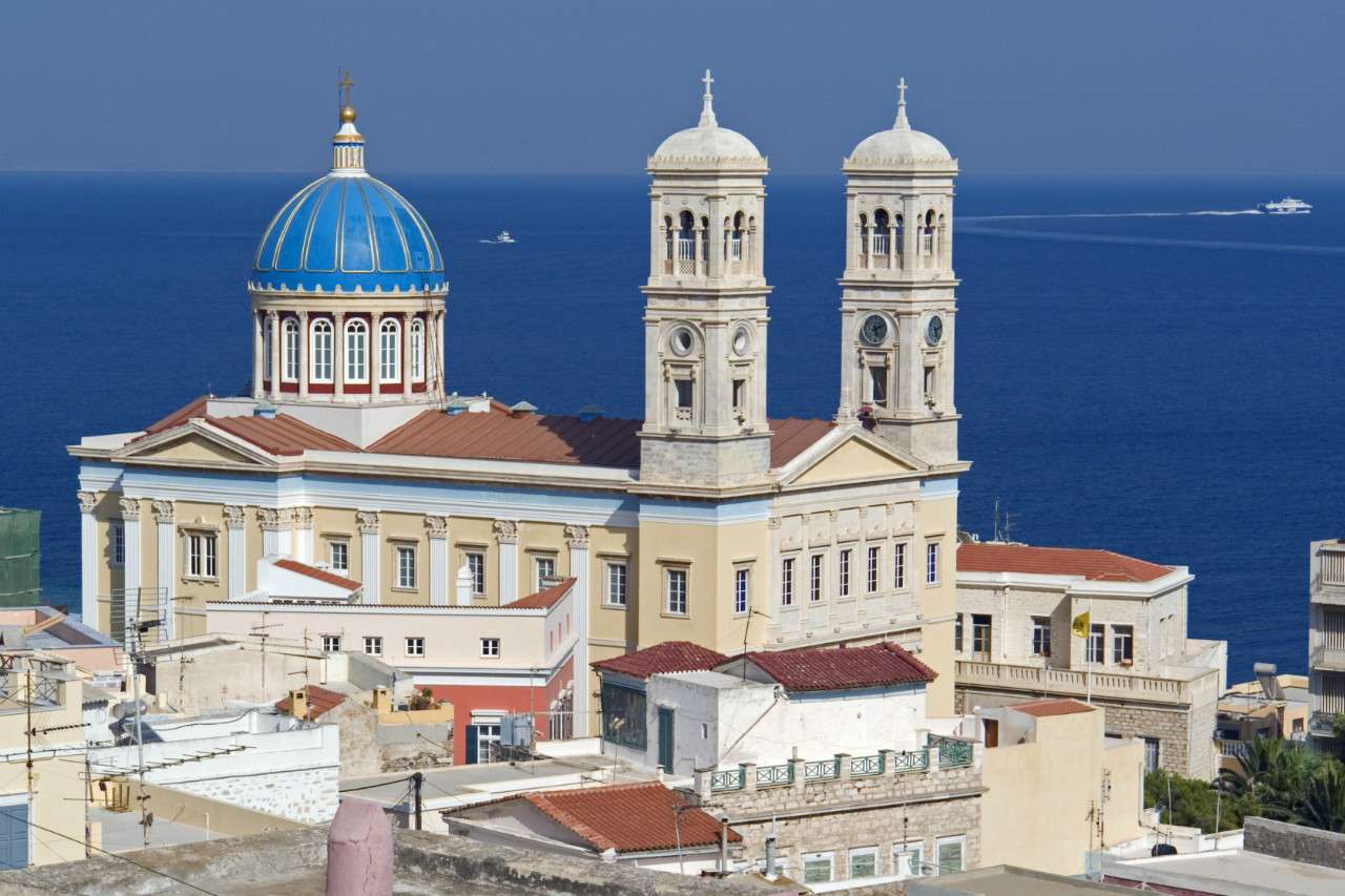 Гръцкият остров Сирос Ермуполис онлайн пъзел
