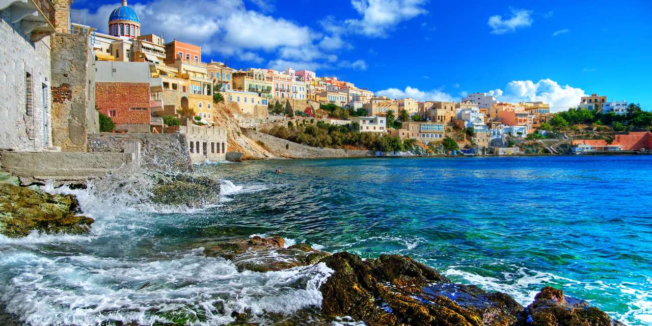 Insula greacă Syros Ermoupolis puzzle online