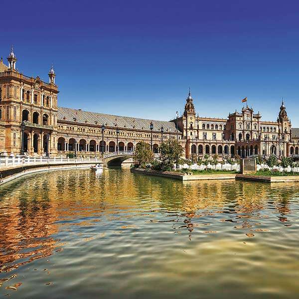 Řeka Guadalquivir - Sevilla, Španělsko skládačky online