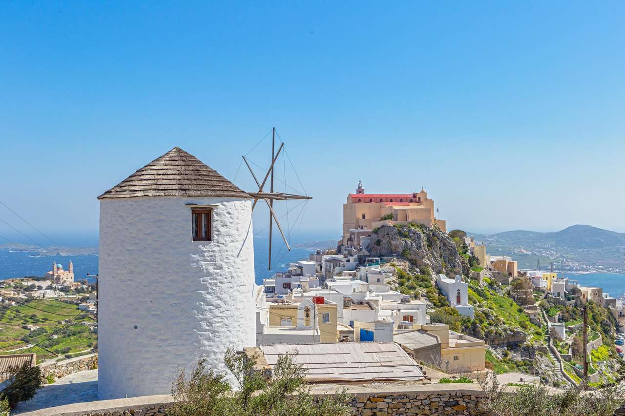 Isla griega de Syros Ano-Ermoupolis rompecabezas en línea