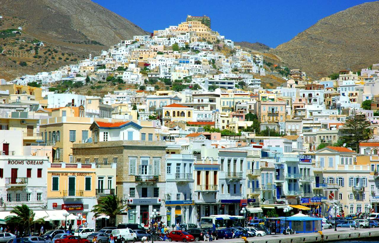 Řecký ostrov Syros Ano-Ermoupolis online puzzle