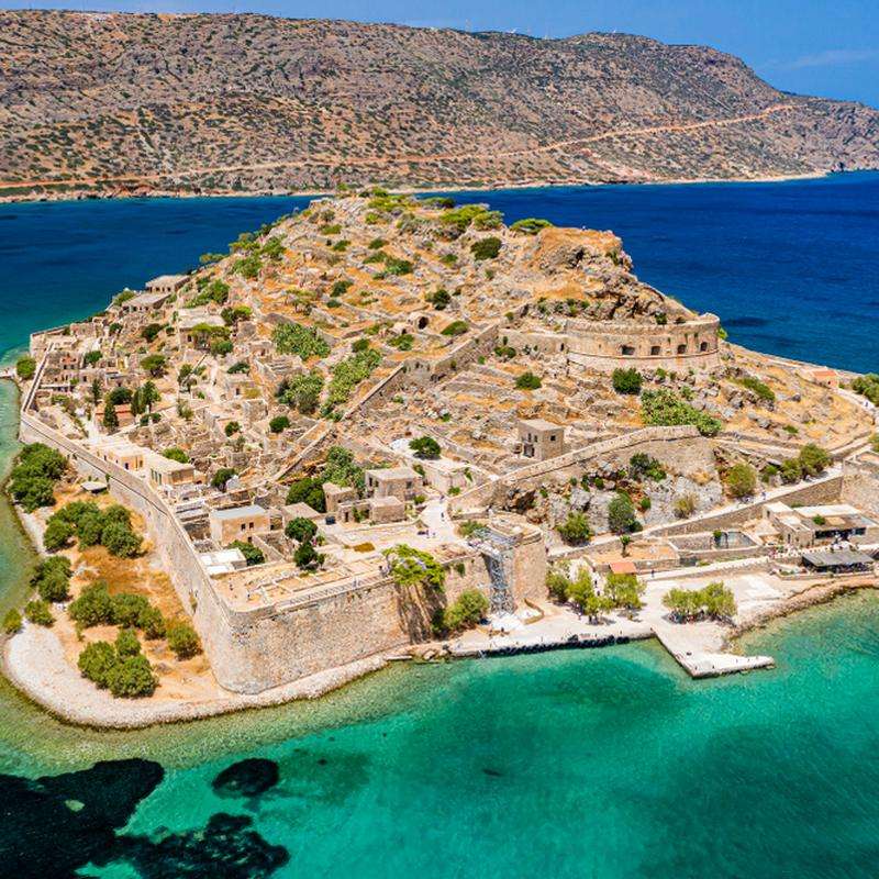 Спиналонг - малък остров в Гърция онлайн пъзел