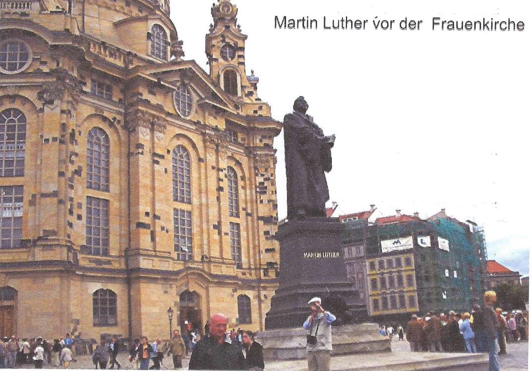 Пам'ятник Лютеру в Дрездені пазл онлайн