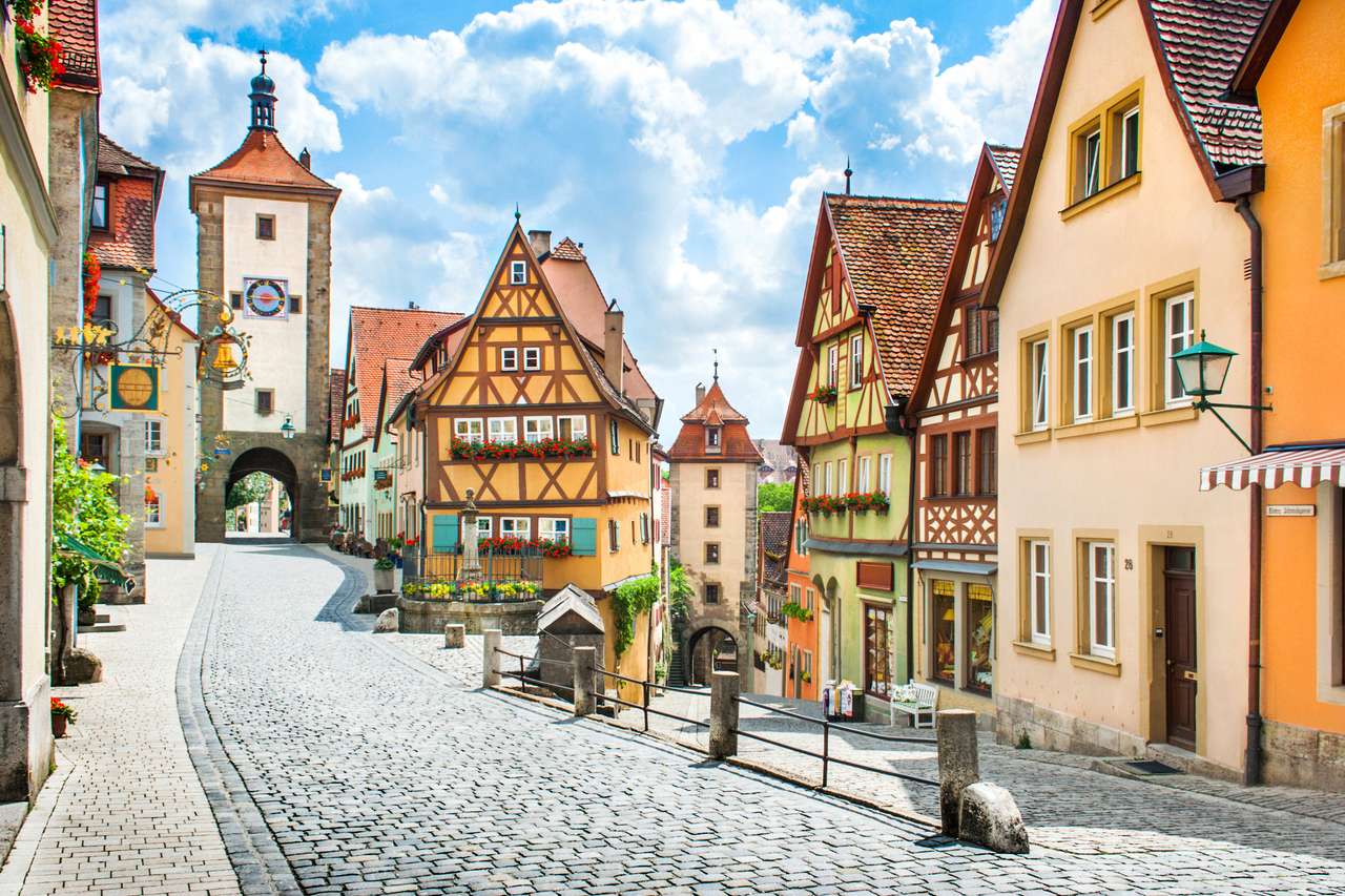 Rothenburg ob der Tauber, Franky, Německo skládačky online