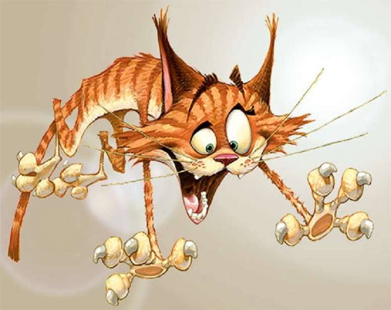 Scalded cat fears cold water... jigsaw puzzle online