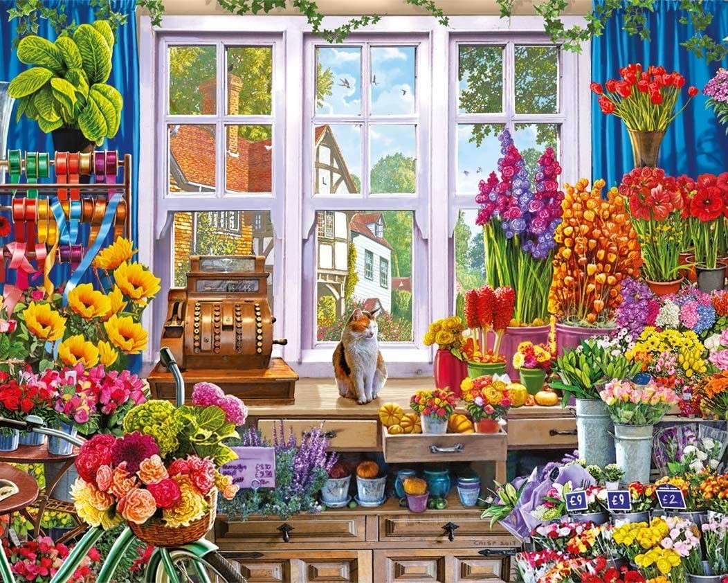 Precedentemente in un negozio di fiori puzzle online
