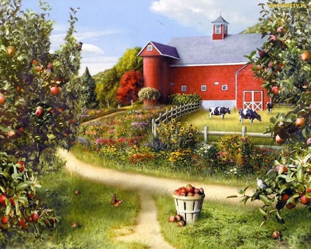 Egy farmon. online puzzle