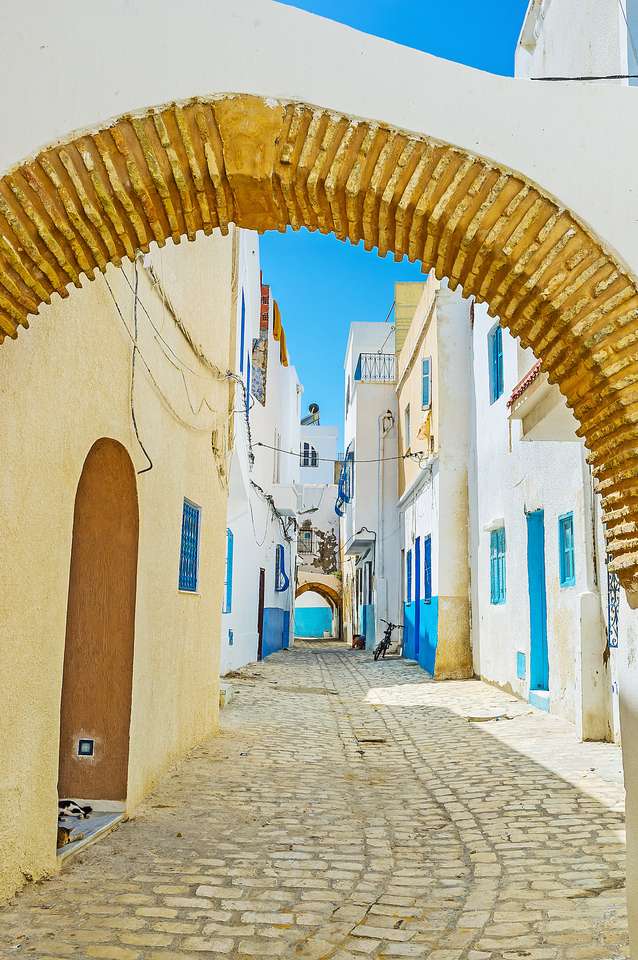Die alte Straße in Bizerte Medina Online-Puzzle