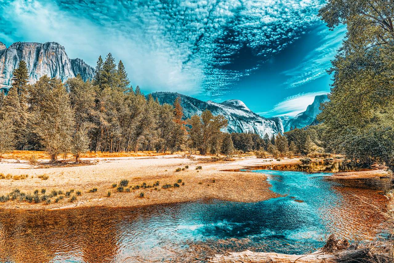 Yosemite Valley - nationaal Amerikaans natuurpark legpuzzel online