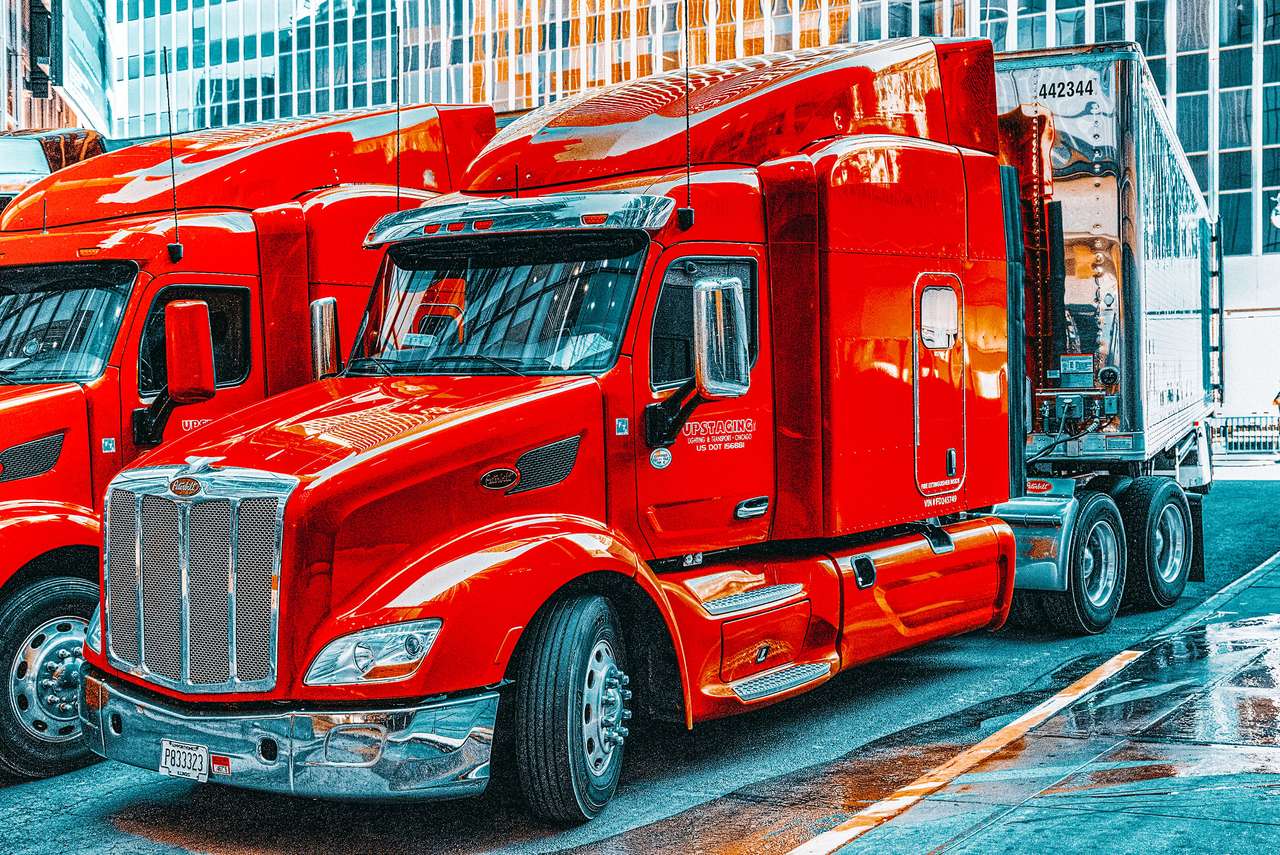 Grote Amerikaanse vrachtwagen online puzzel