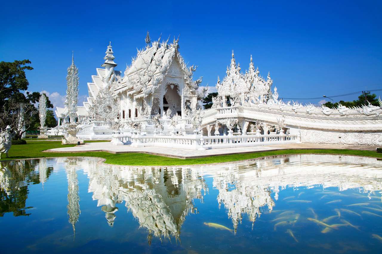 Wat Rong Khun oder Weißer Tempel Online-Puzzle