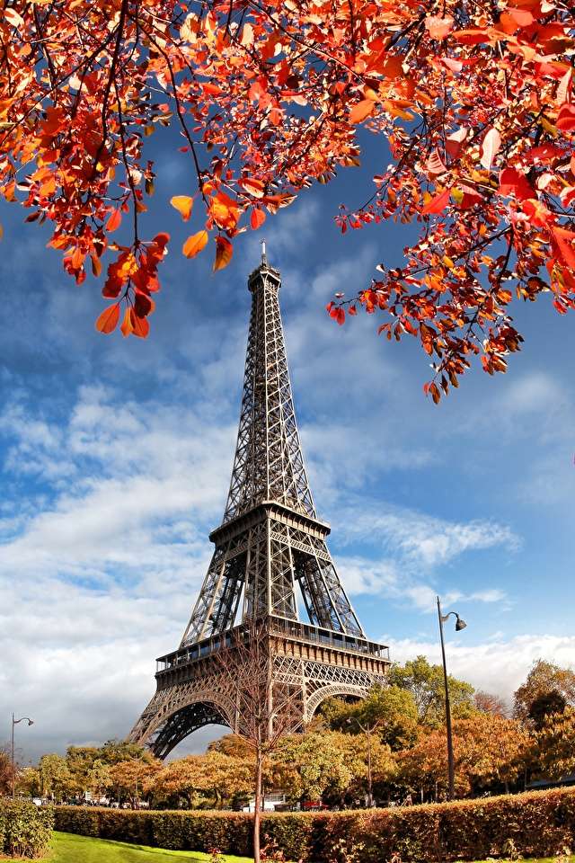 Париж. Айфеловата кула онлайн пъзел