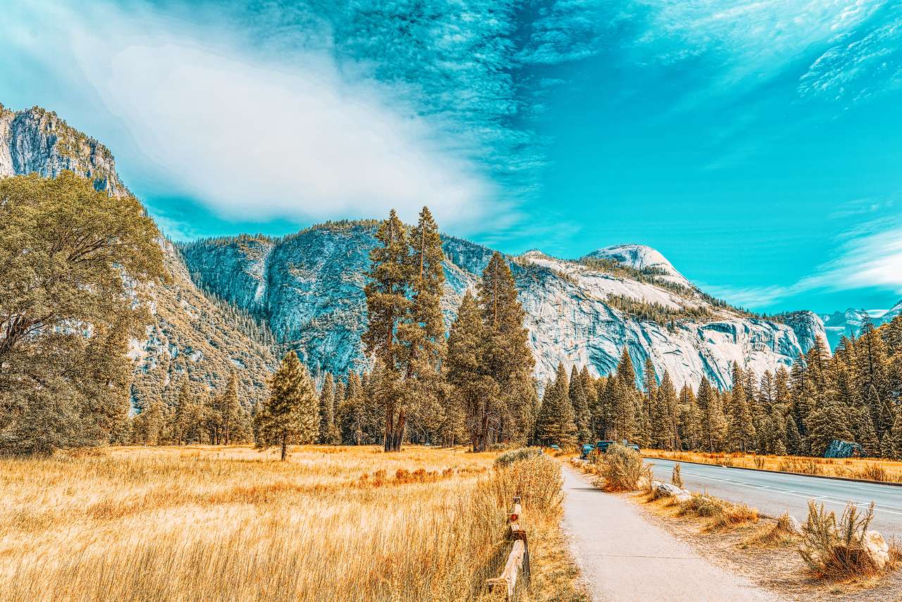 Yosemitské údolí skládačky online