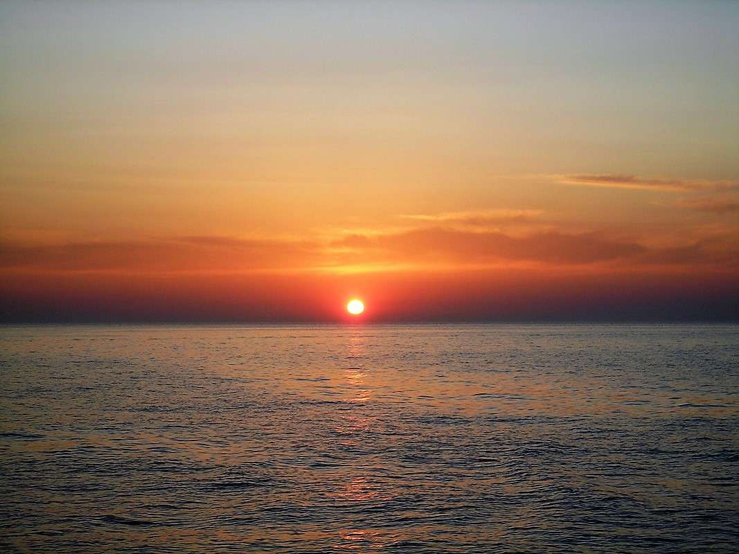Ilha grega Mykonos pôr do sol quebra-cabeças online