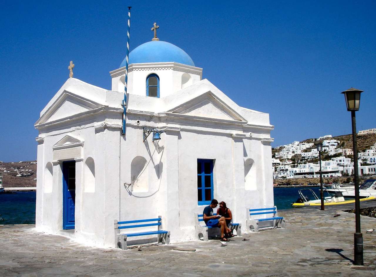 Грецький острів Міконос онлайн пазл