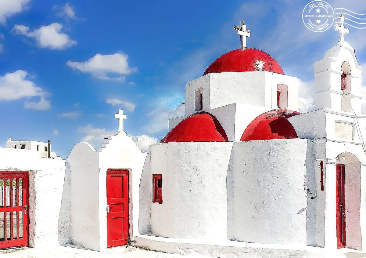 Greek island of Mykonos online puzzle