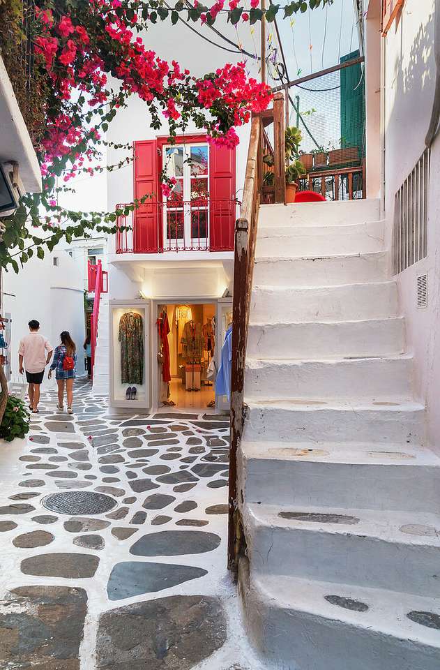 Гръцки остров Миконос онлайн пъзел