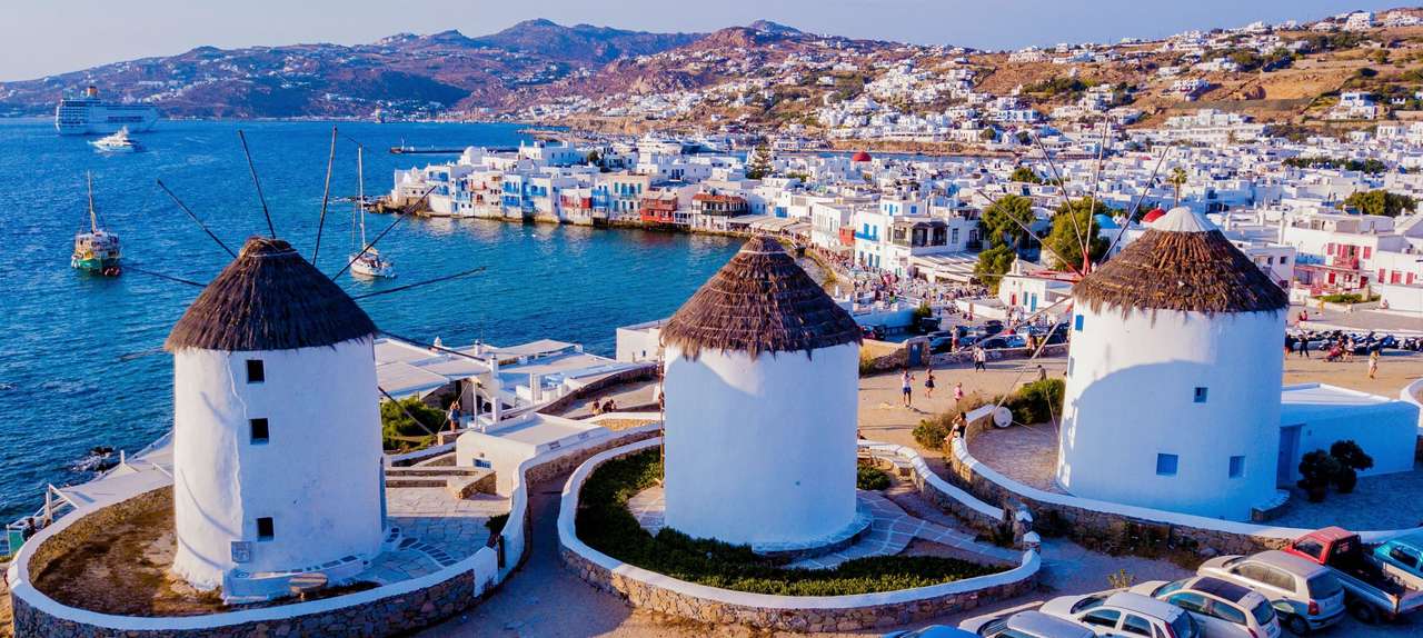 Insula greacă Mykonos puzzle online