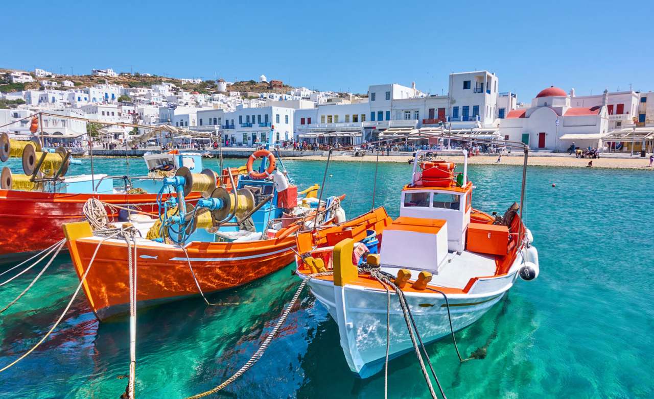 Řecký ostrov Mykonos online puzzle